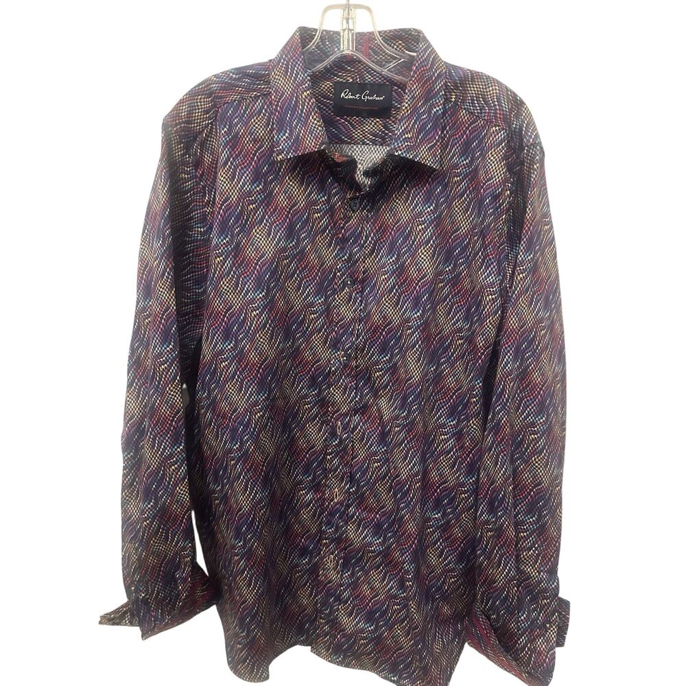 Robert Graham Classic Fit Size XL Modern Americana Button Down Cotton
